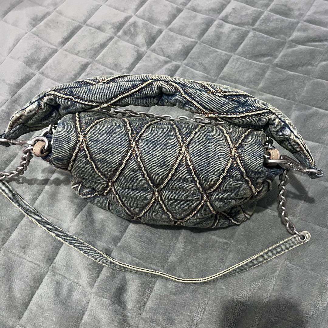 DIESEL レディース デニム キルティング ショルダーバッグM