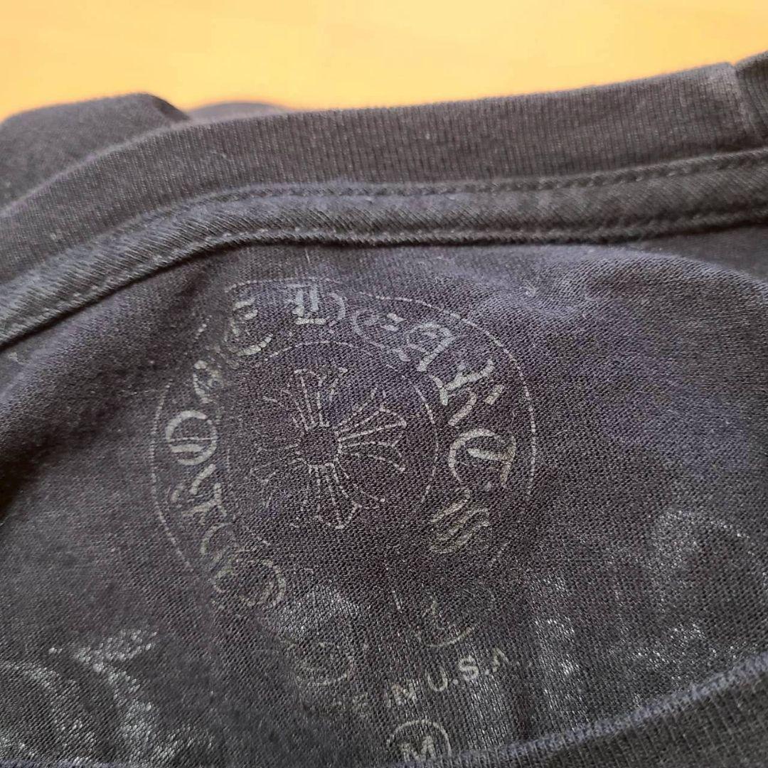 クロムハーツ バック アーチロゴ カットソー Tシャツ ロンT 長袖 M 黒