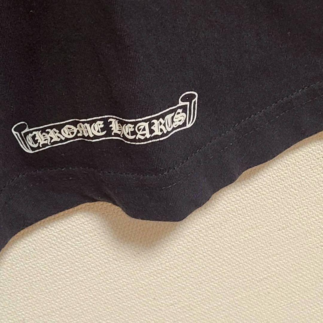 クロムハーツ バック アーチロゴ カットソー Tシャツ ロンT 長袖 M 黒