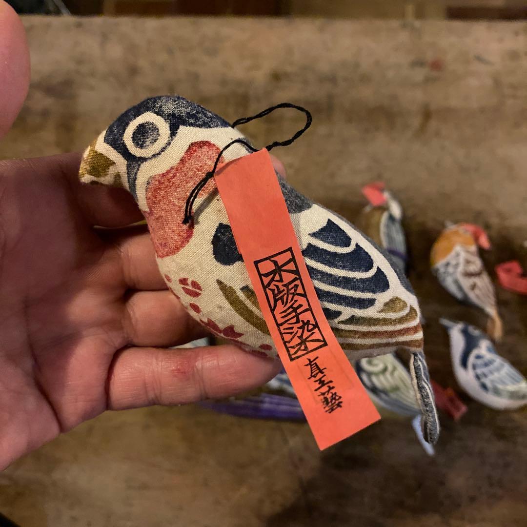 【真工藝・木版手染】鳥のぬいぐるみ 10体セット　飛騨高山民藝　鳥さん好きに！！