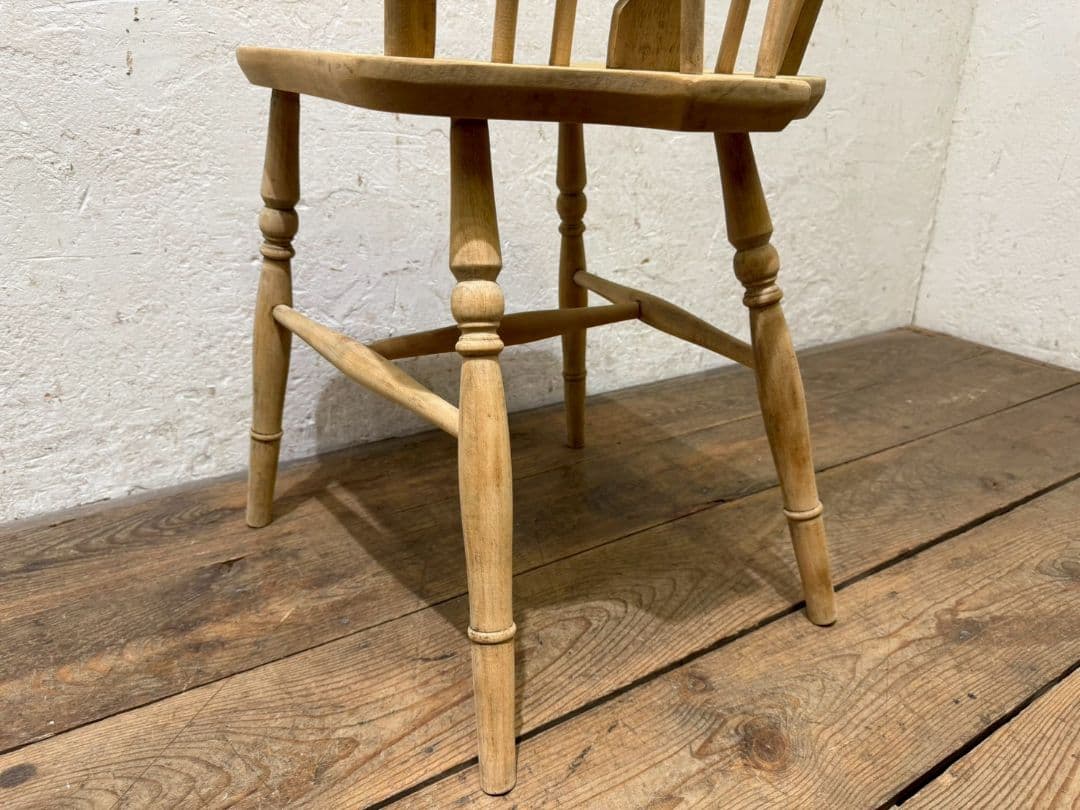 1154 ④英国アンティーク　ホイールバックチェア　イス　ウインザー　カフェ