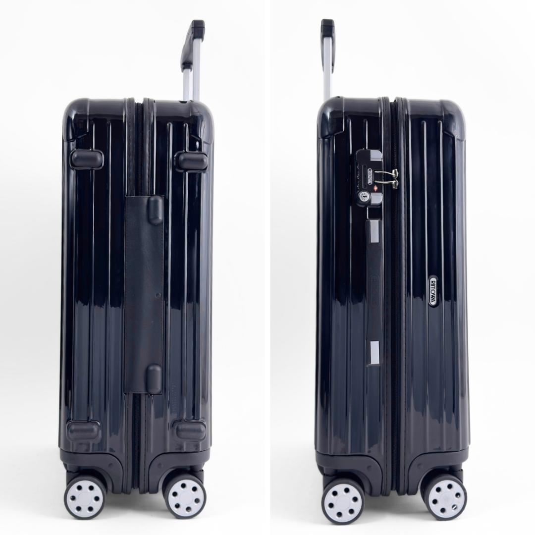 美品 リモワ サルサデラックス 58L 4輪 TSAロック チェックインM 黒