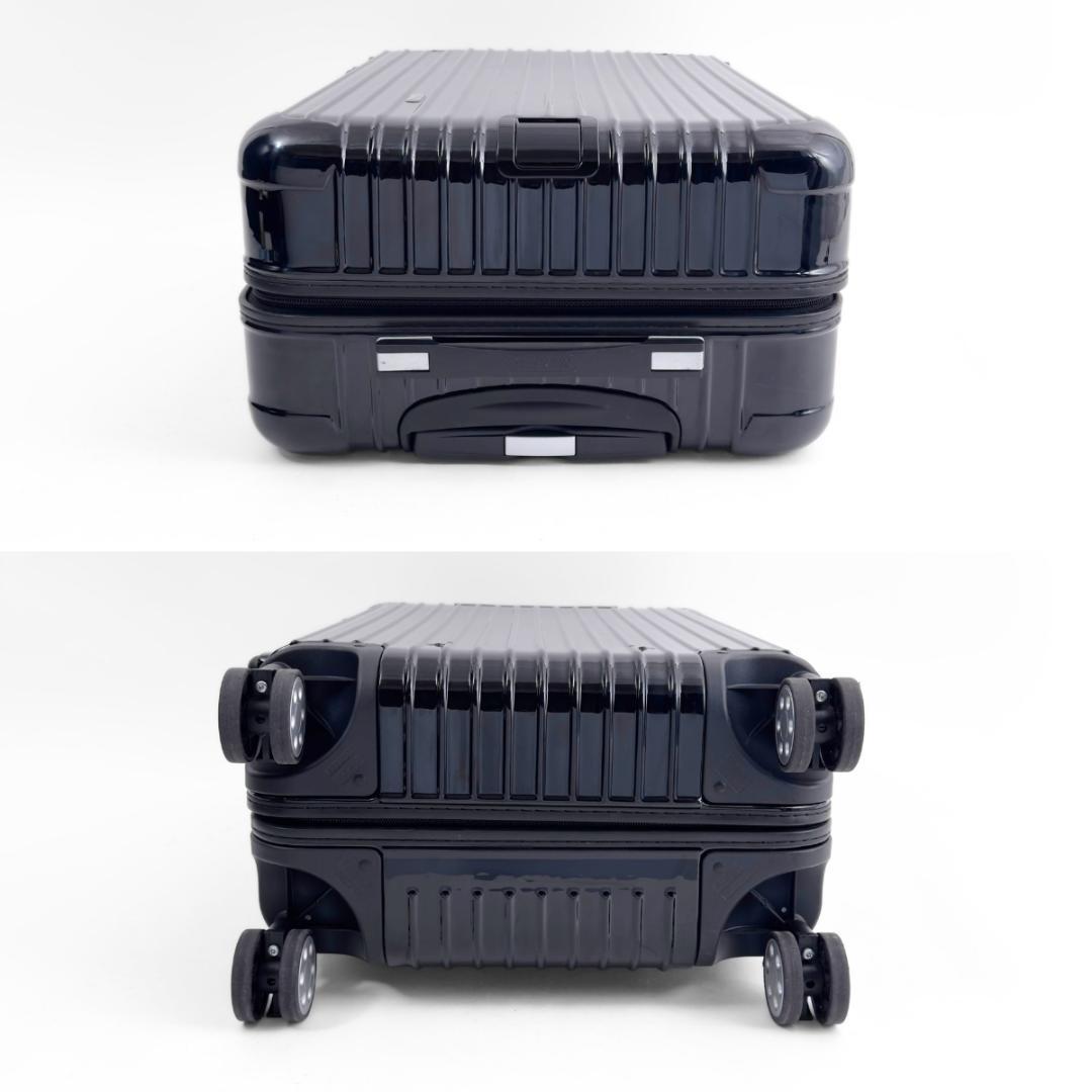 美品 リモワ サルサデラックス 58L 4輪 TSAロック チェックインM 黒