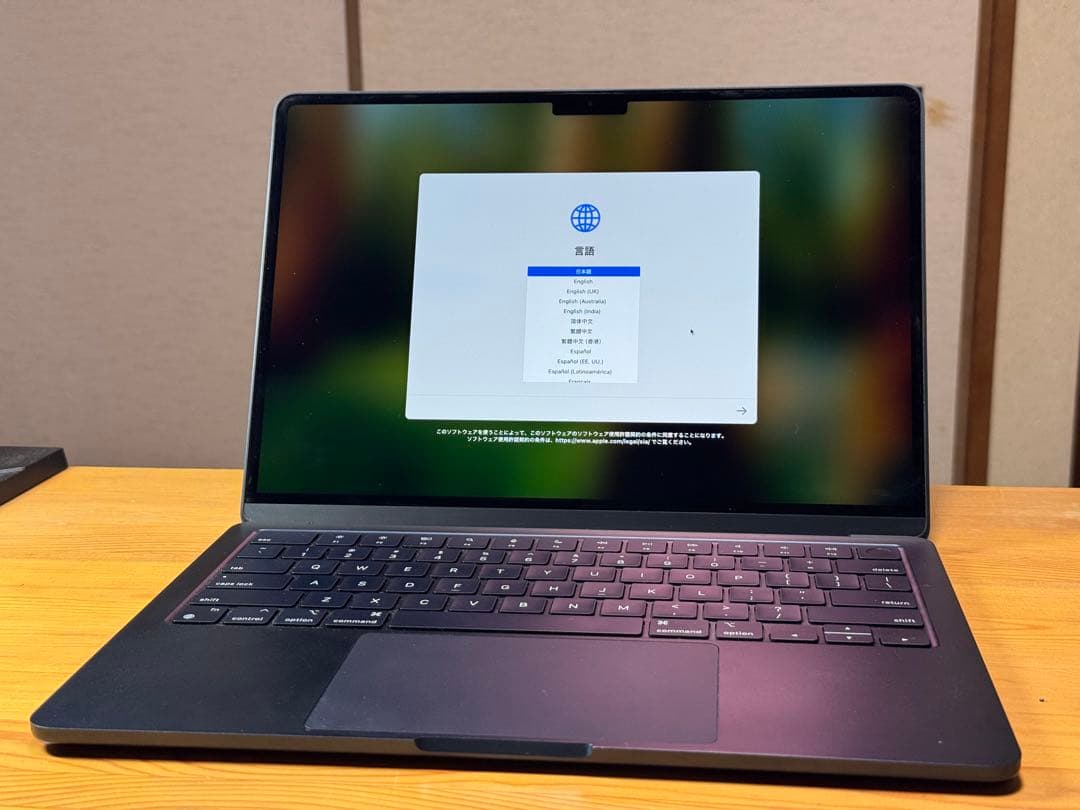 MacBook Air M2 8GBメモリ 256GBストレージ ミッドナイト