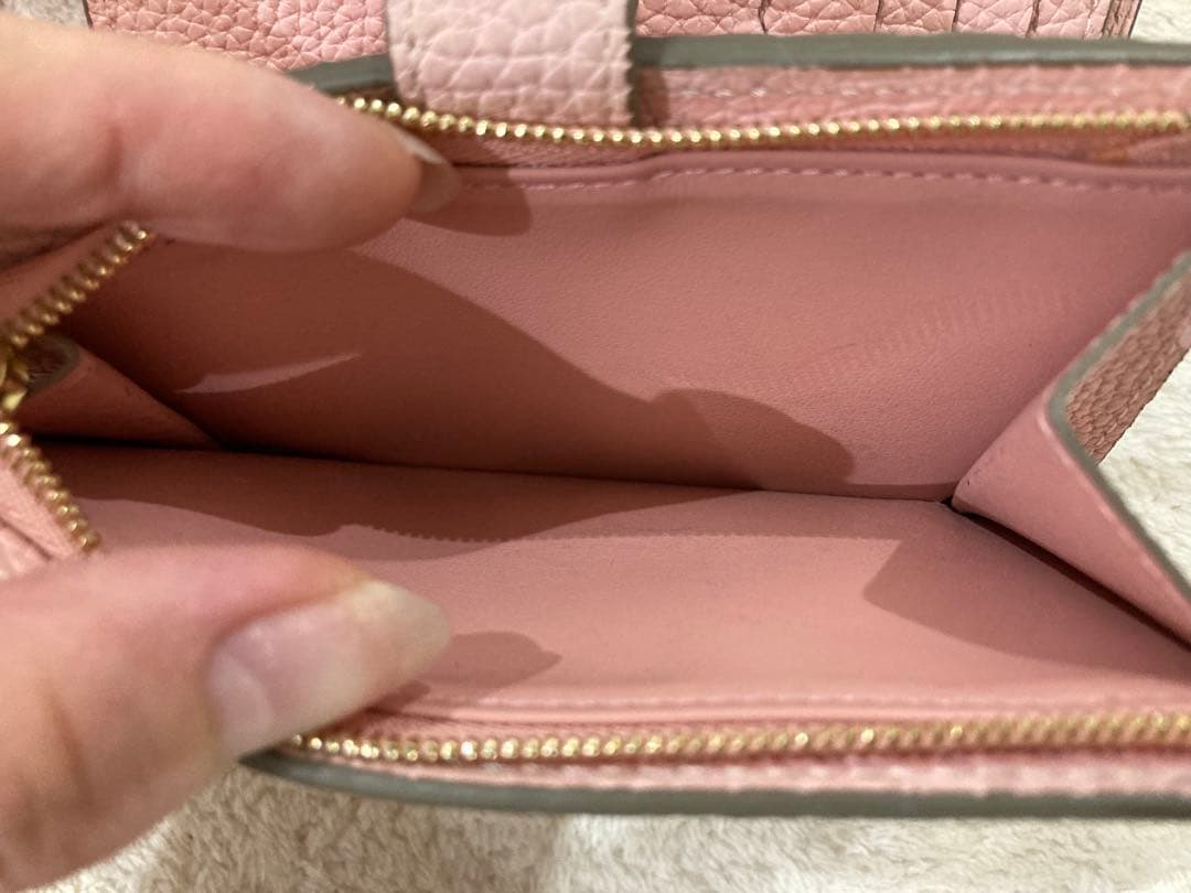 ボナベンチュラ　二つ折り財布　サクラピンク　おまけ付き