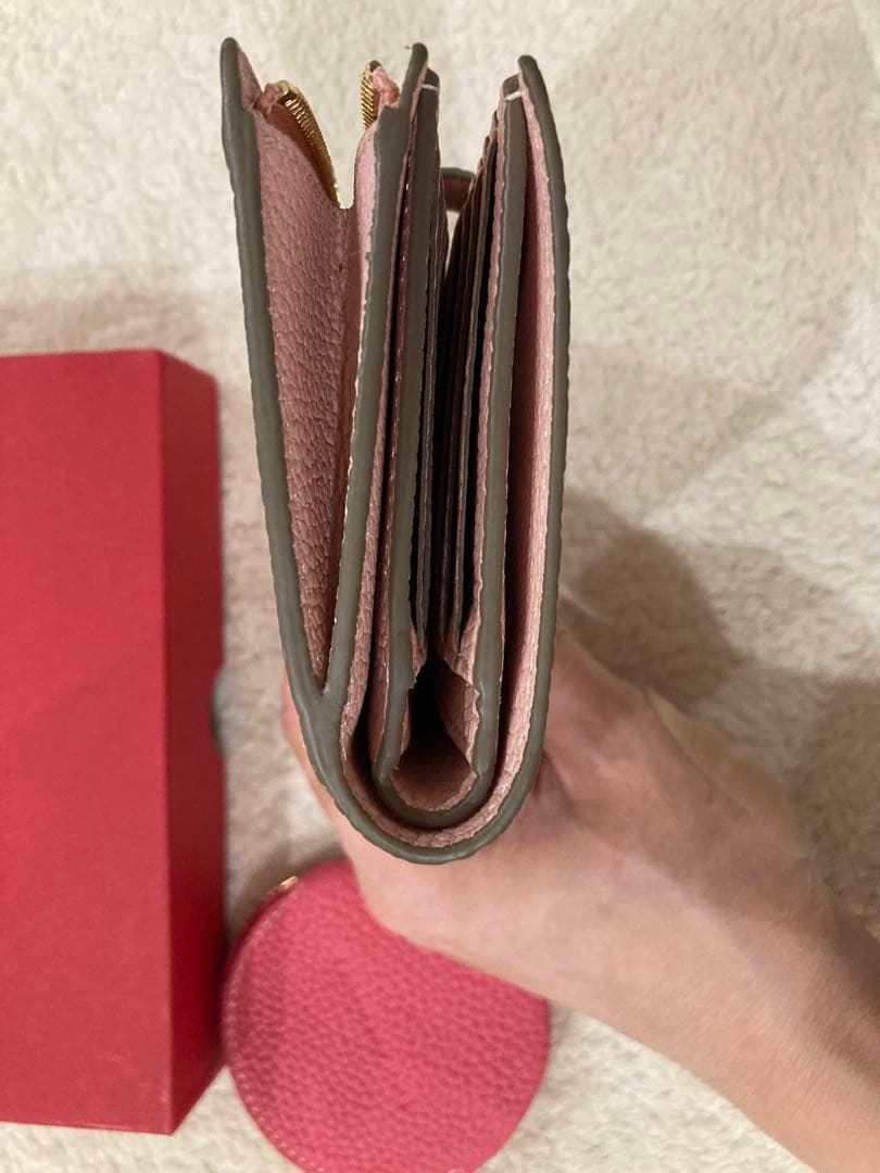 ボナベンチュラ　二つ折り財布　サクラピンク　おまけ付き