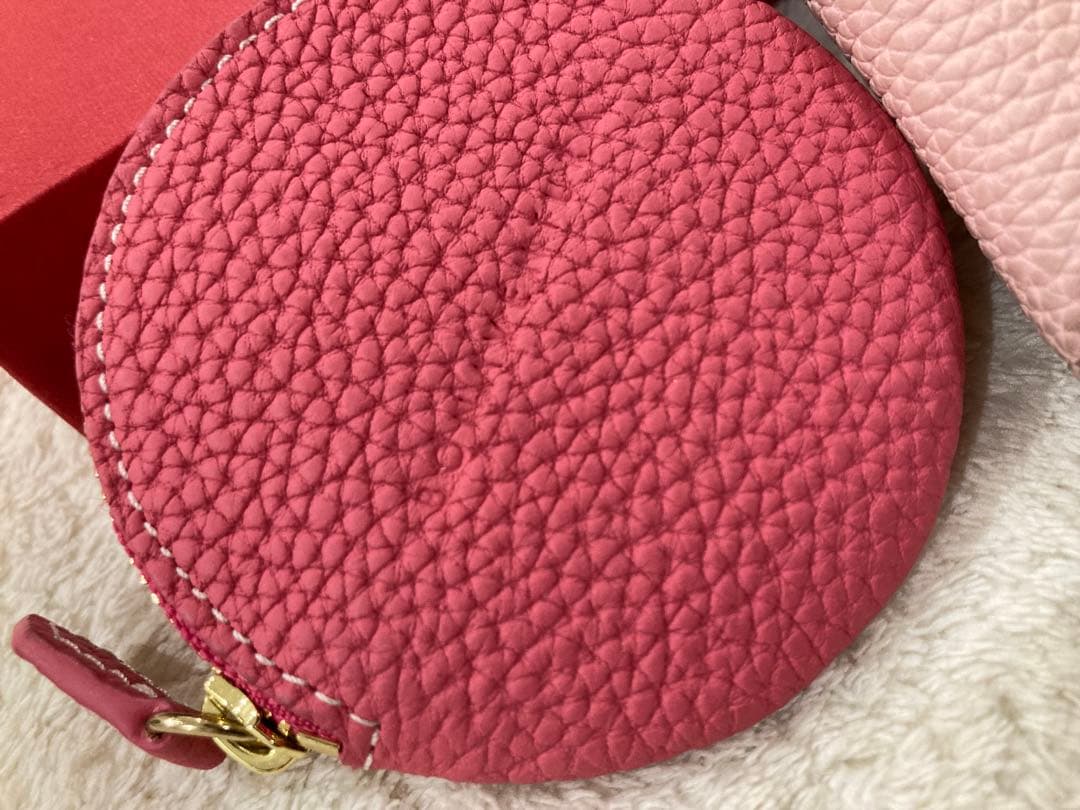 ボナベンチュラ　二つ折り財布　サクラピンク　おまけ付き