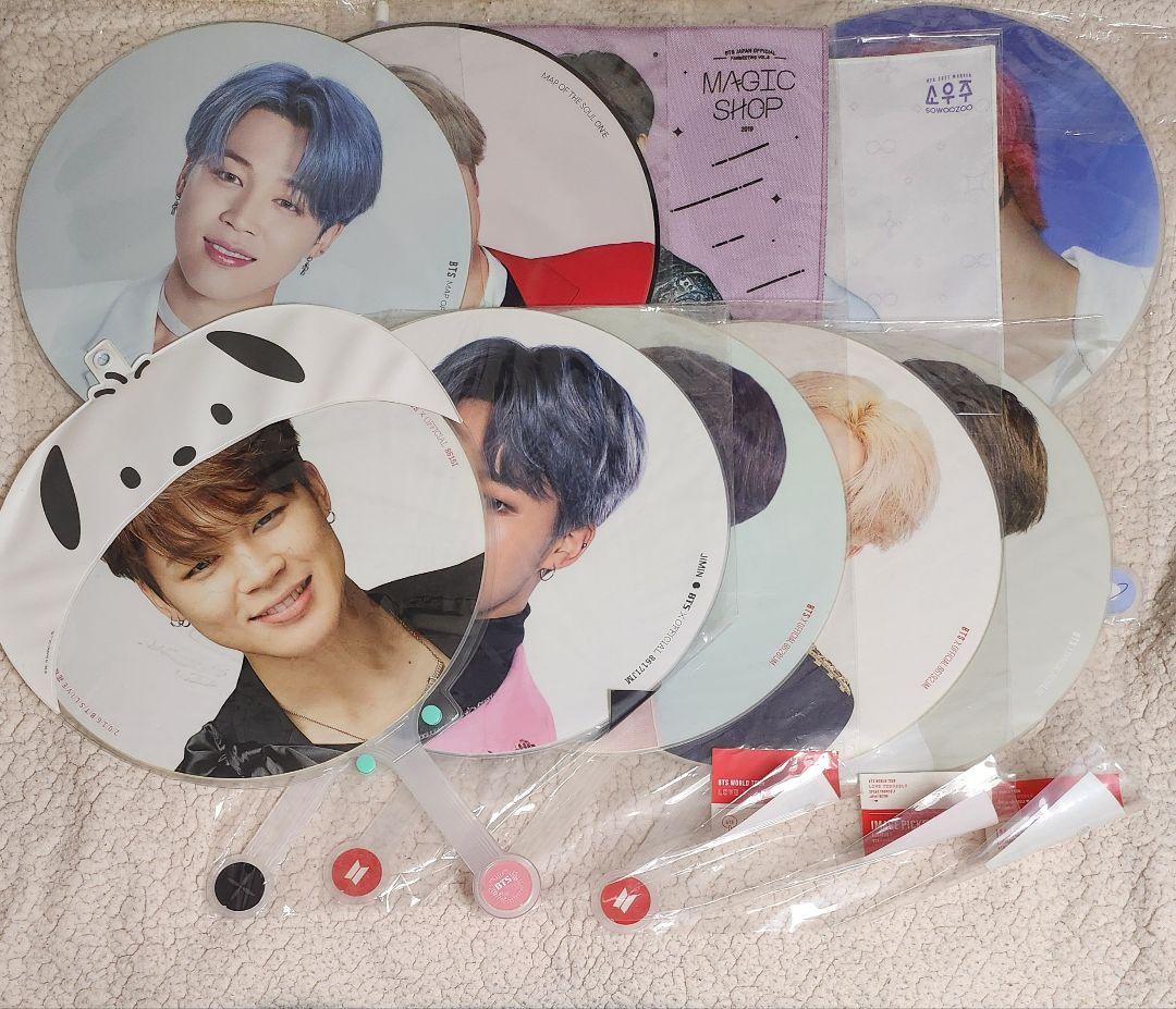 【希望額お伝えください】BTS　ジミン　うちわ　フラッグ　セット