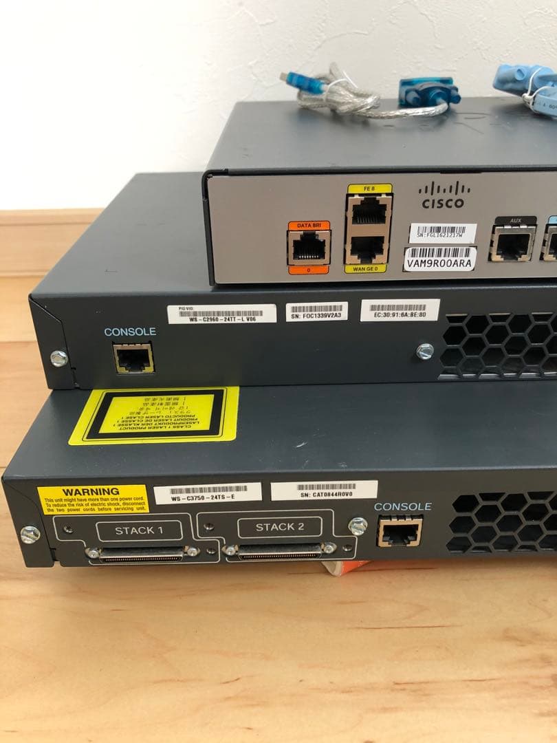 【CCNA、CCNP】ルーター、Cisco L3、L2スイッチ2960色々