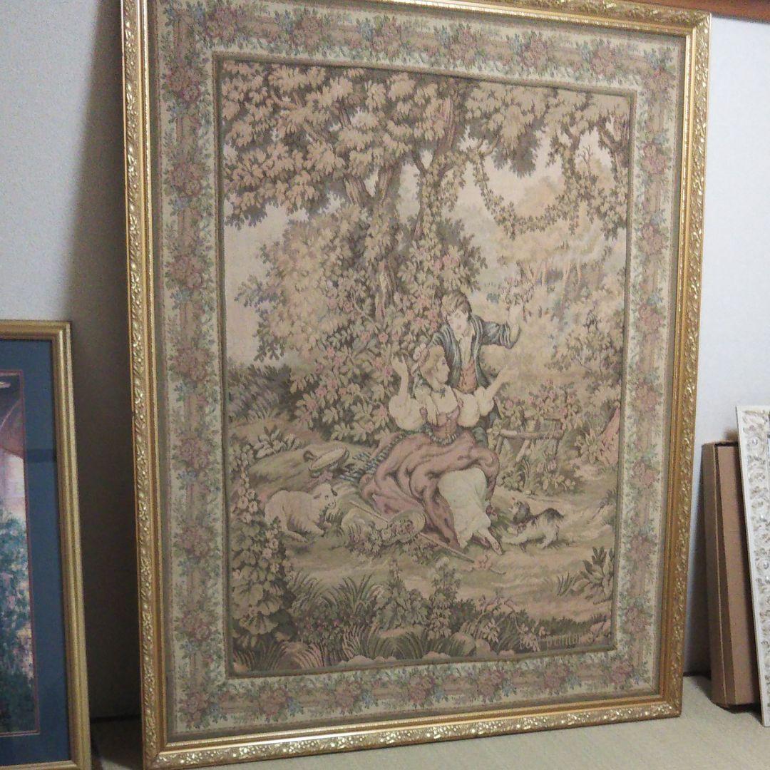 大型ゴブラン織、アンティーク絵画