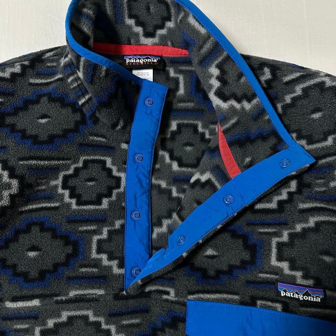 12s PATAGONIA シンチラスナップT デジタルネイティブ柄 M