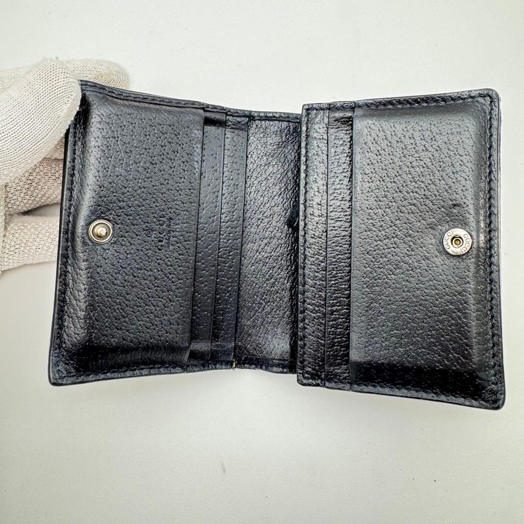 GUCCI オフィディア 二つ折り財布 シェリーライン キャンバス 660