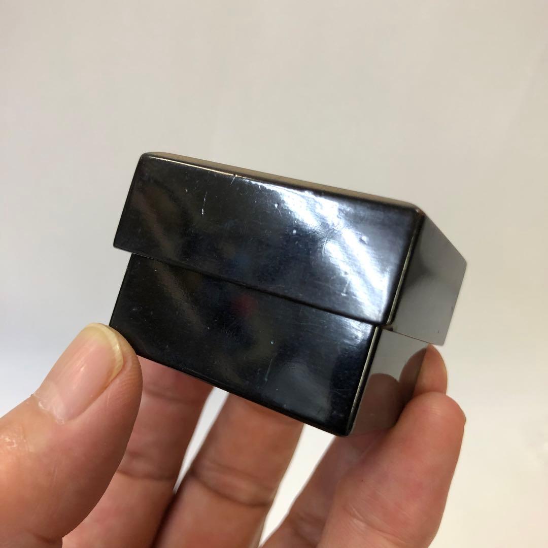 骨董品　箏爪箱　漆器小箱　金蒔絵鳥籠図柄　アンティーク　木製　小物入