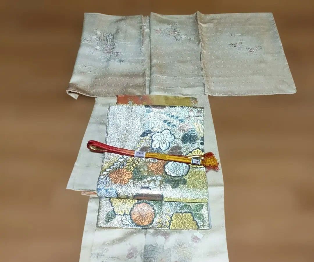 訪問着フルセット 刺繍 しつけ糸付き