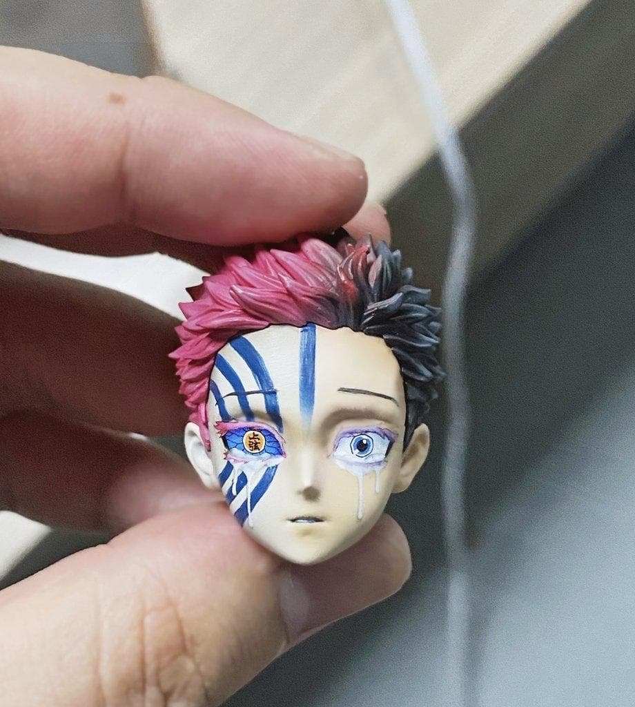 鬼滅の刃 煉獄VSアカザ 猗窩座 1/6スケール フィギュア ガレージキット