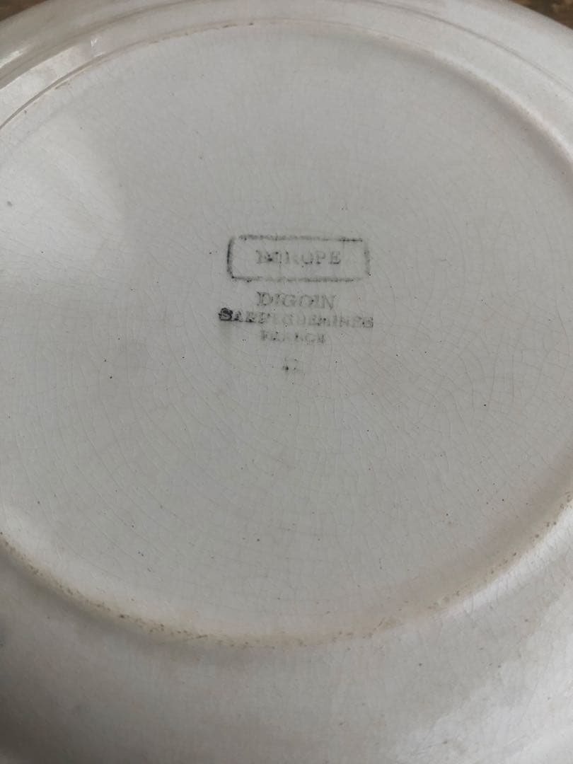 ‼️希少‼️フレンチアンティークDIGOINディゴワンサルグミンヌプレート3枚セット