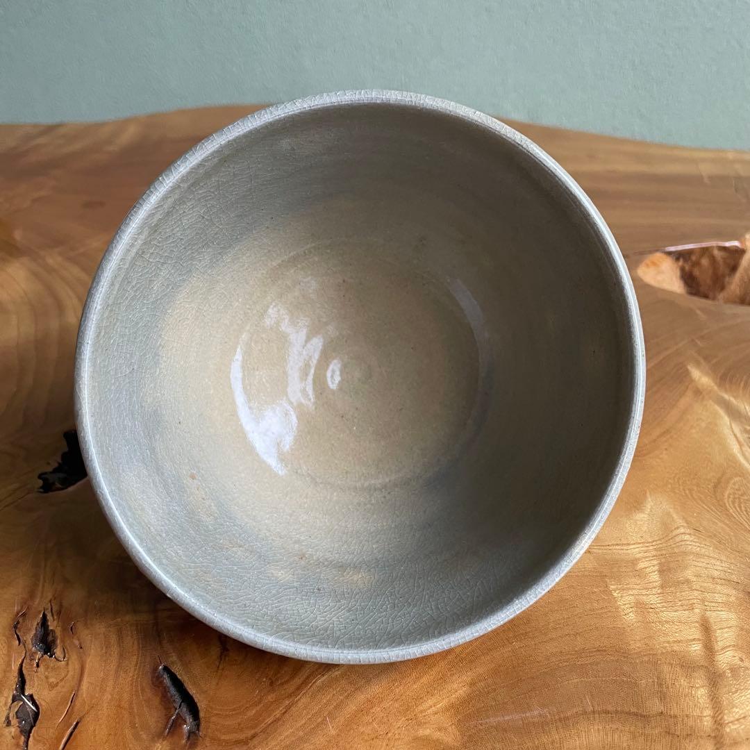 真清水蔵六　「清流」　蔵六窯　抹茶碗　茶道具　共箱(408Db)