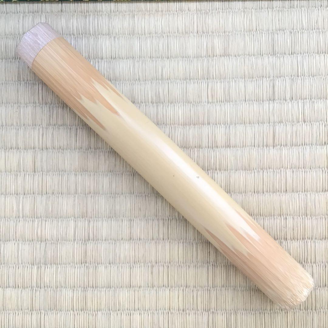 茶道具￼宝暦年代古竹茶杓　銘:花衣　宗春作　妙喜士延書付　竹箱共箱紙箱S62CS