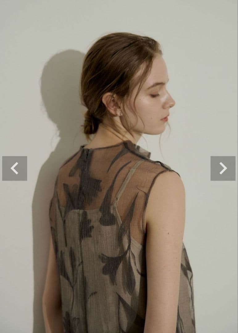 LE’RURE　drape design dress　ブラウン　M