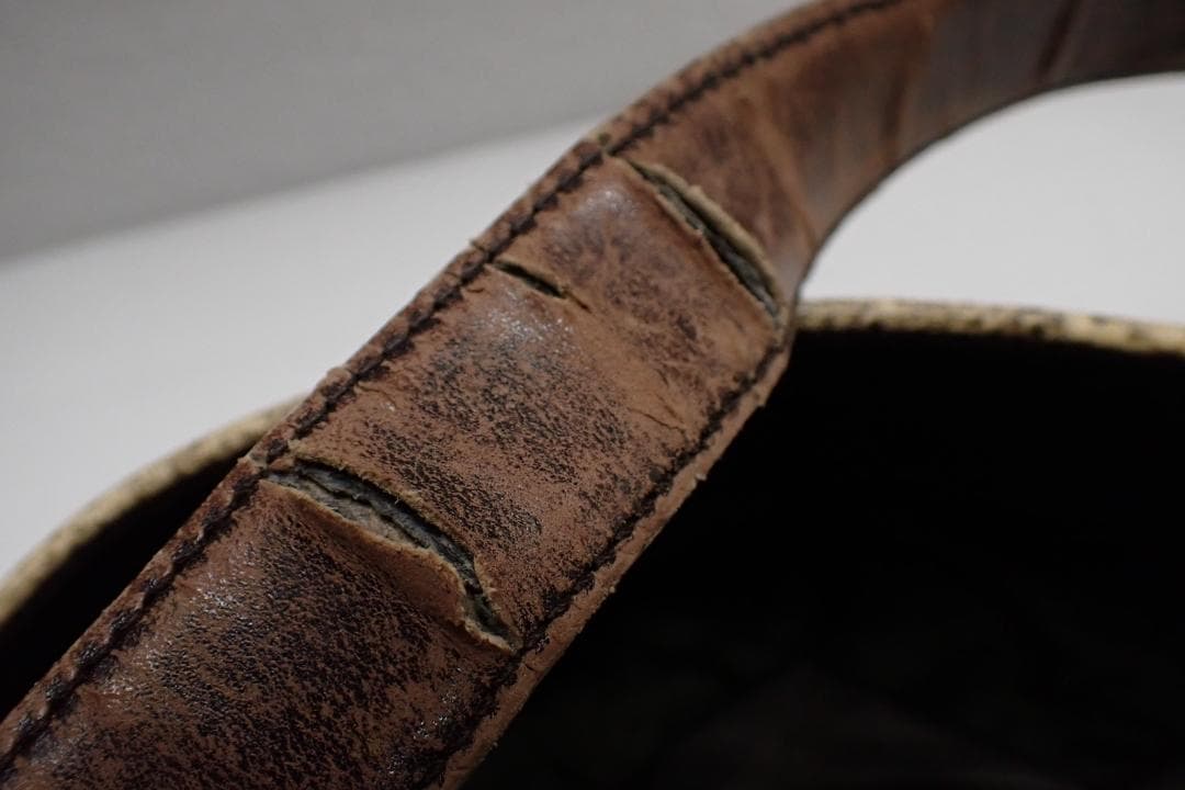 PRADA プラダ ナイロン×パイソン柄 ワンショルダーバッグ G8-B