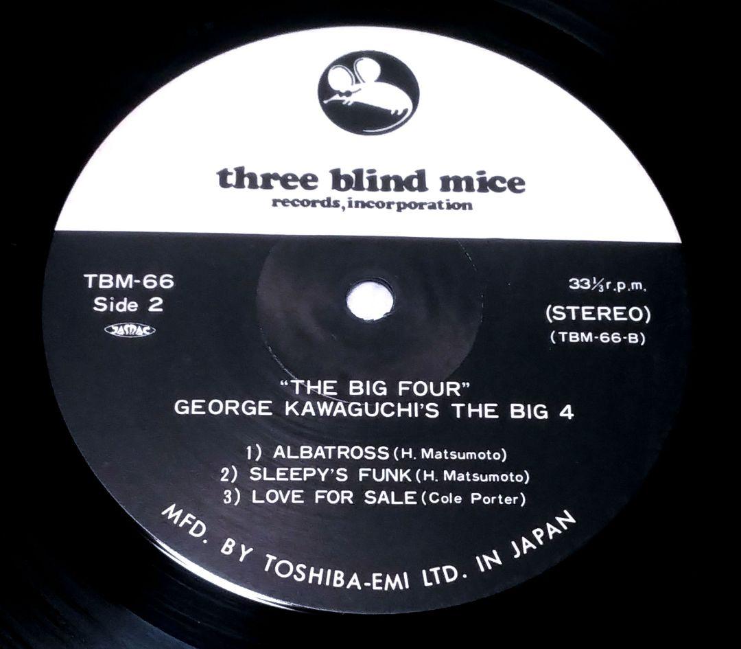 (NM極美盤)tbm ジョージ川口 THE BIG 4 中古年代物帯つき美品