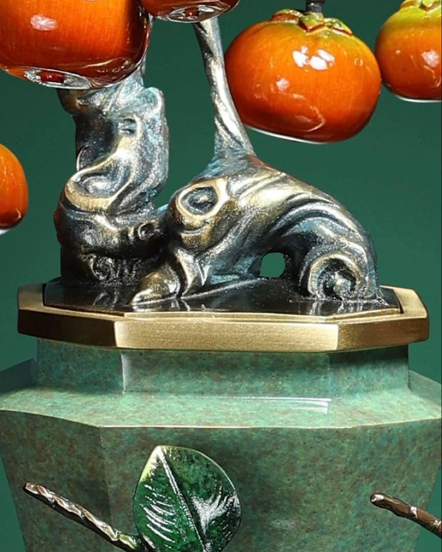 全銅製 オブジェ 置物 縁起物 玄関飾り 商売繁盛 茶室インテリア 開業祝い