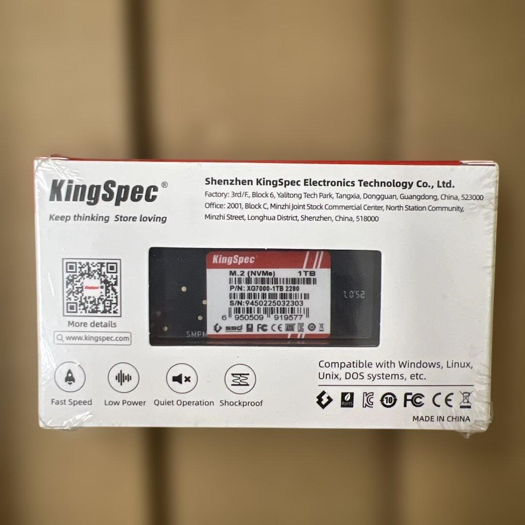444 KingSpec XG7000 1TB SSD 未開封