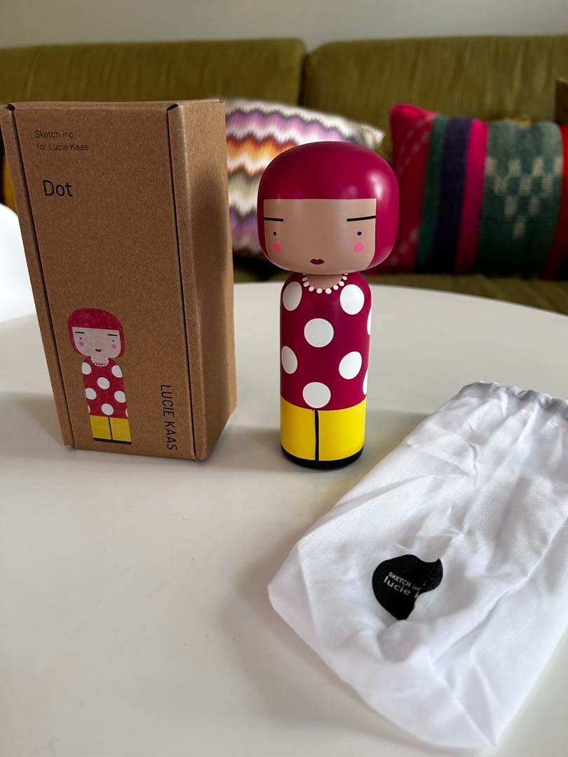 Lucie Kaas 草間彌生 こけし 置物 オブジェ ルーシーコース