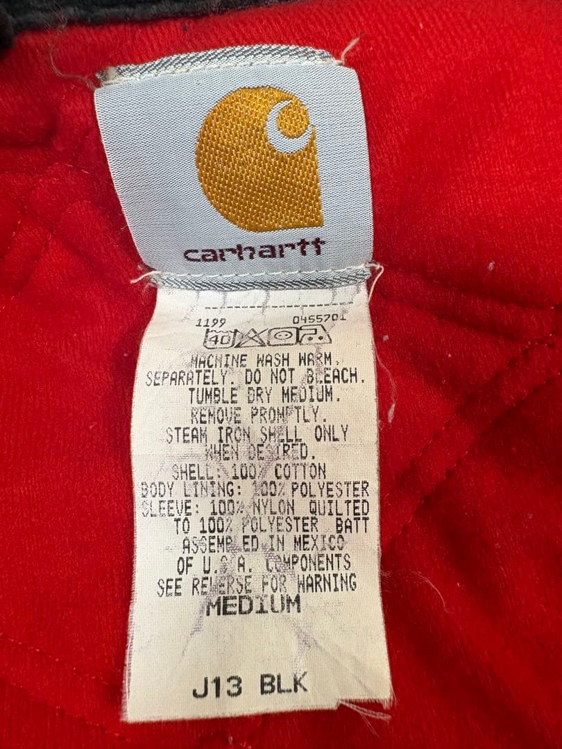 90s Carhartt サンタフェジャケット J13 BLK M カーハート