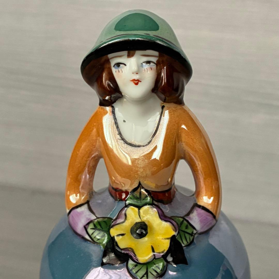 ラスター彩　パウダーシェーカー　置物　インテリア　年代物　骨董　ヴィンテージ