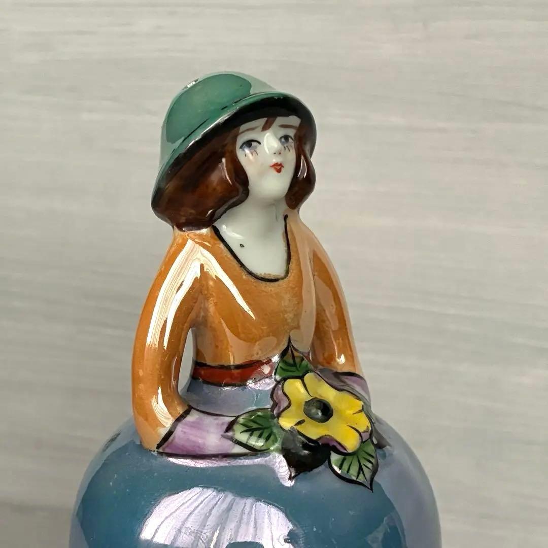 ラスター彩　パウダーシェーカー　置物　インテリア　年代物　骨董　ヴィンテージ