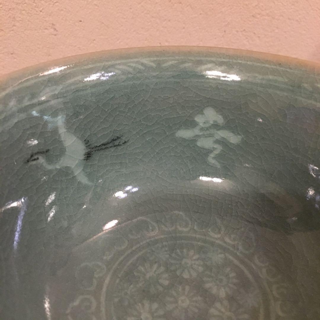 韓国青磁　象軒陶芸　月城窯　茶碗