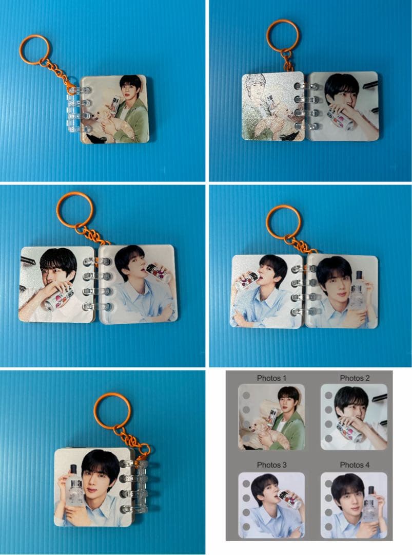 BTS JIN アルバムキーホルダー（4photos）A・B