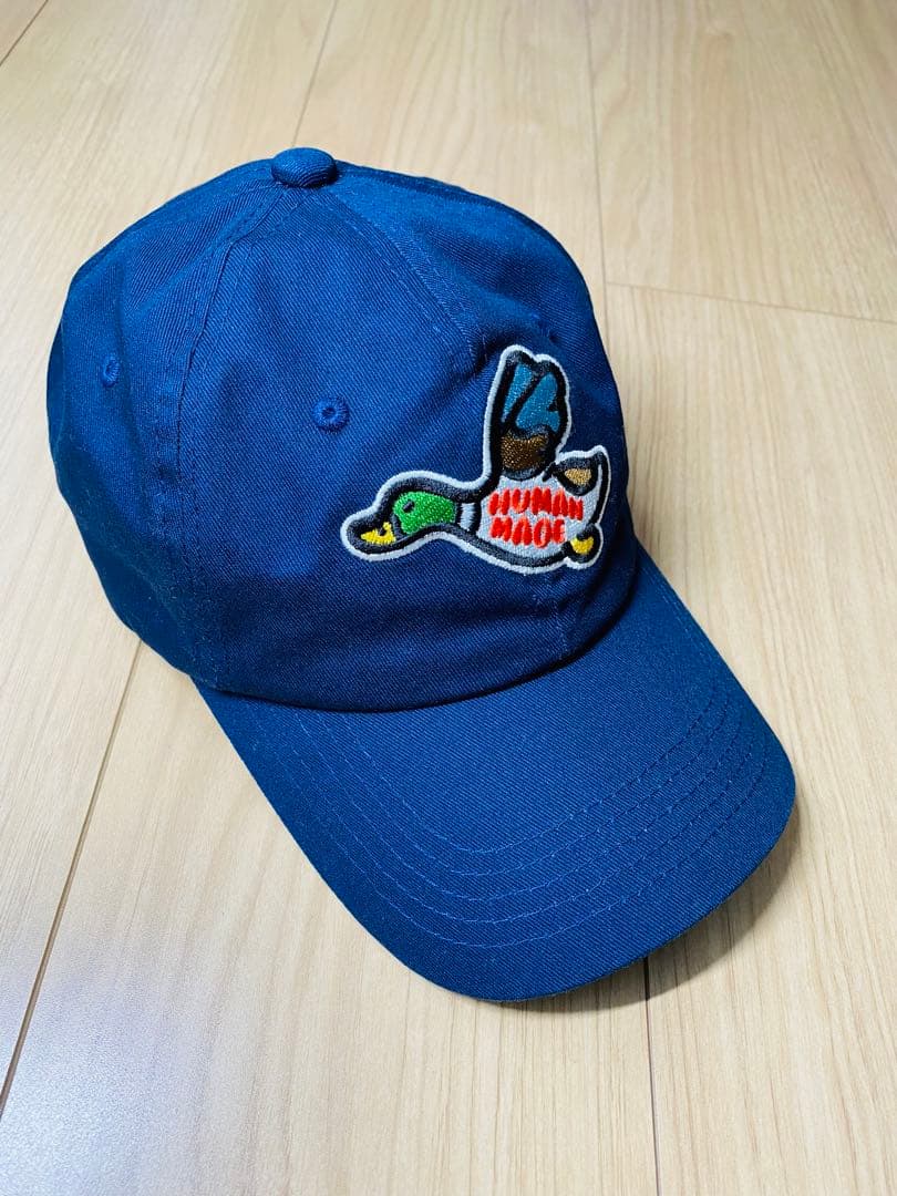 HUMAN MADE ダック刺繍 ネイビーキャップ
