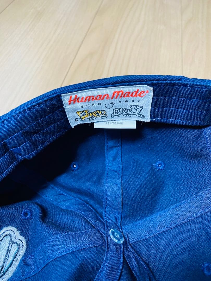 HUMAN MADE ダック刺繍 ネイビーキャップ