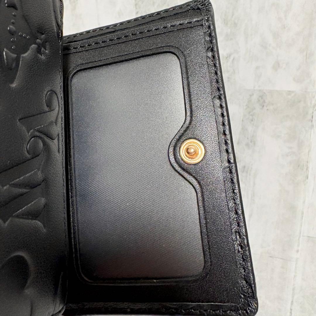 Vivienne Westwood 3つ折り財布 / ブラック/ゴールドロゴ