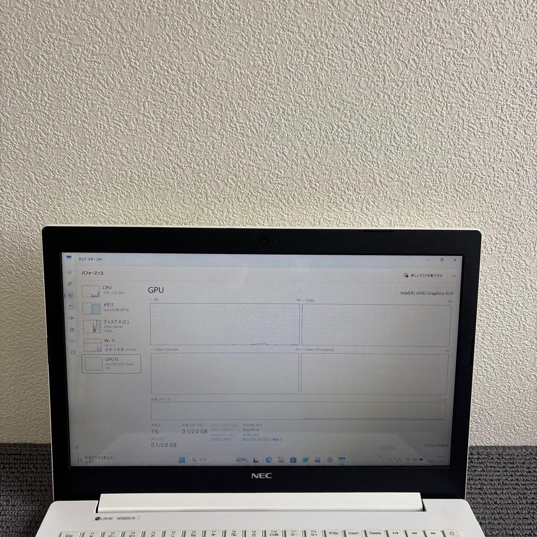 NEC Lavie NS600/K i7-8550U メモリ4GB #M6837