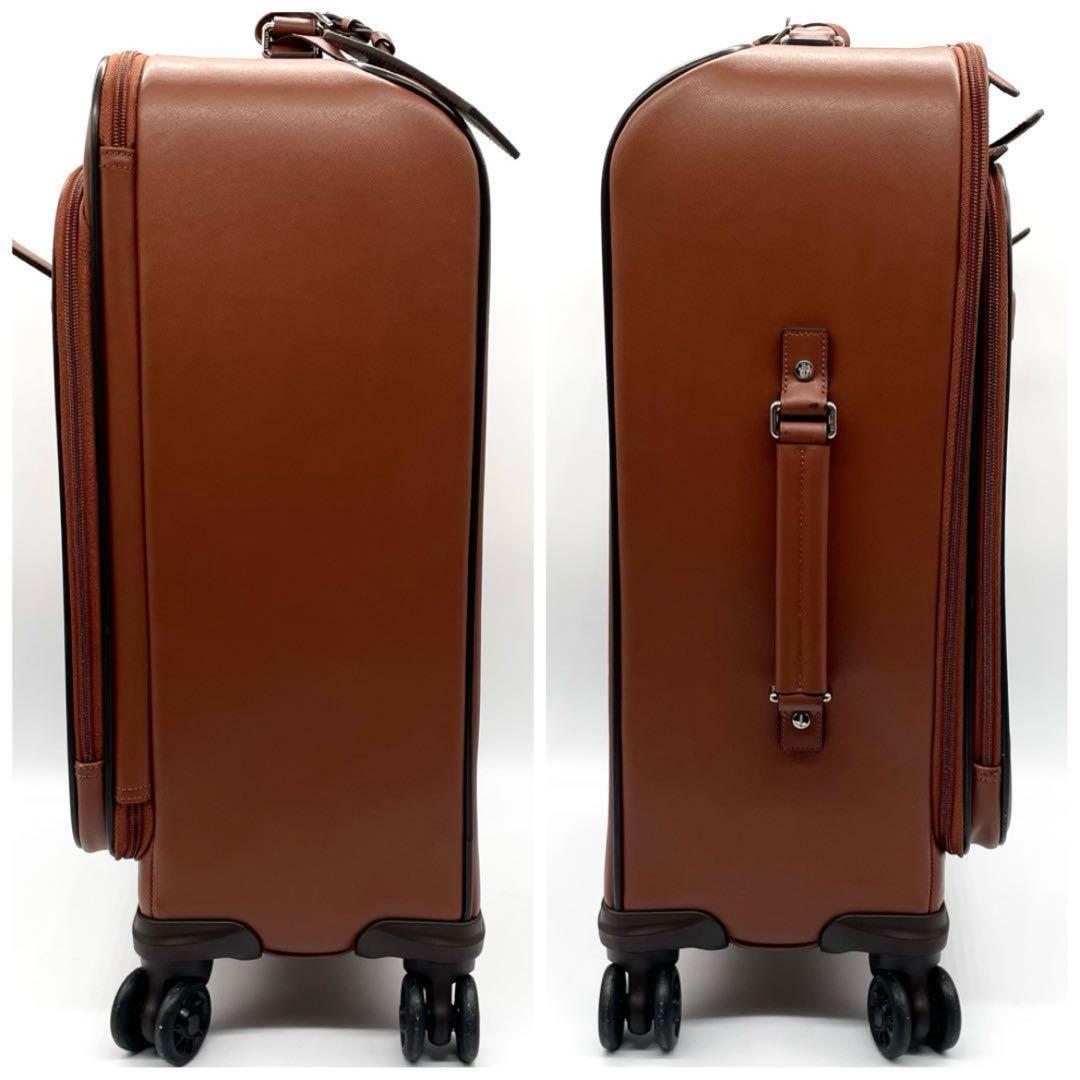 【極美品】コーチ キャリーケース レザー スーツケース 南京錠 ポーチ付 茶