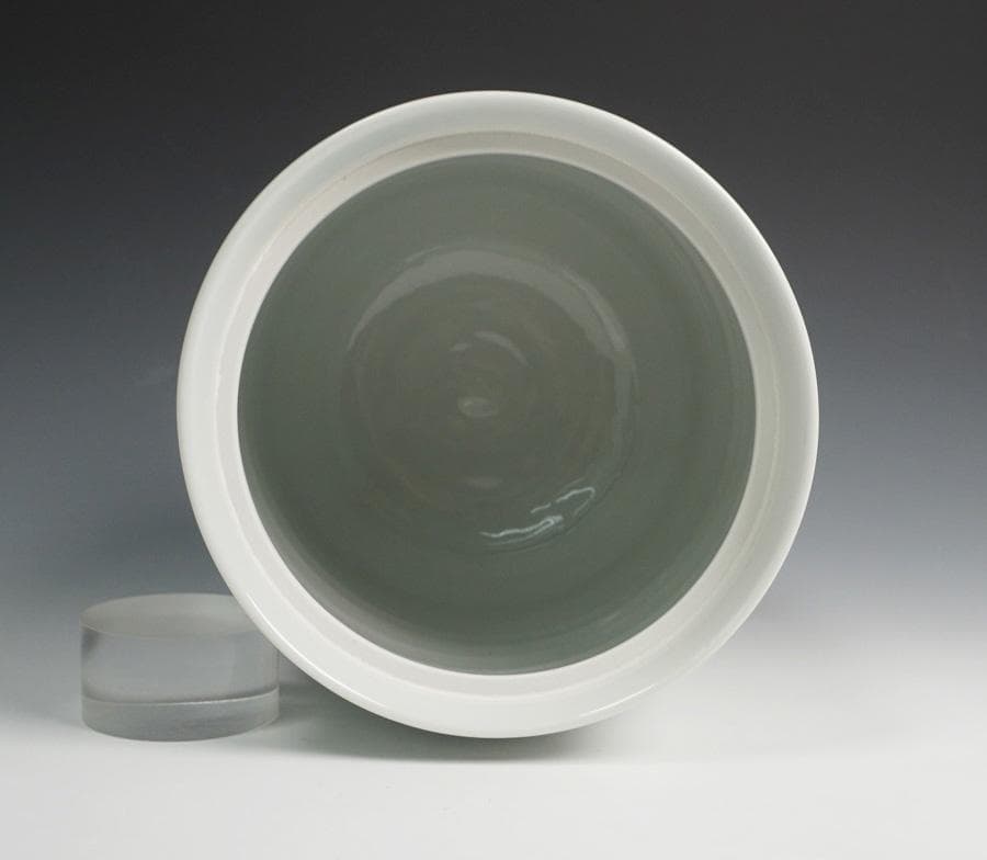 島田文雄 彩磁椿文水指 共箱 茶道具