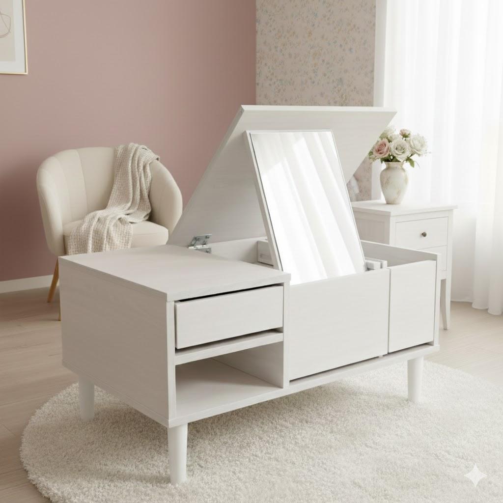 【新品】コスメテーブル　 ドレッサー　幅75cm　アウトレット