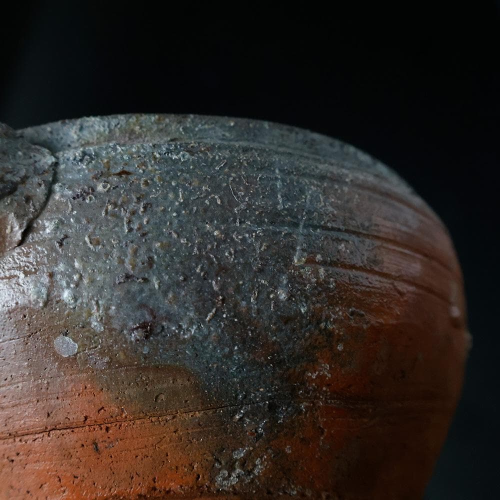 平安〜鎌倉期 須恵器 耳付 小鍋 中世古陶／火色／煮炊き土器／考古資料