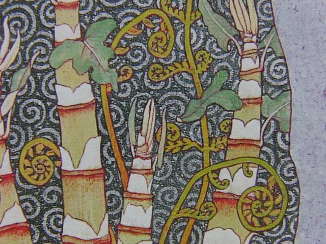 藤野直也、春、希少な画集より、新品高級額装付、状態良好