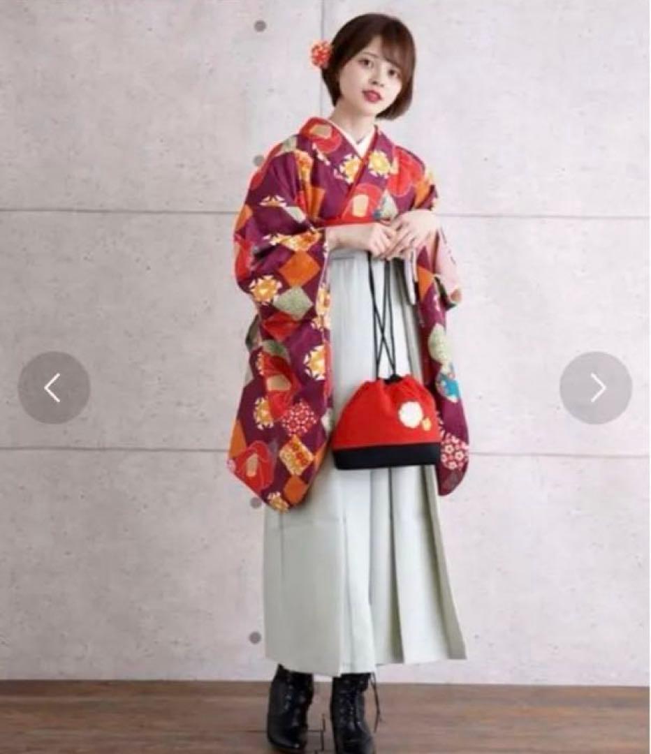 ウタタネ　utatane 2尺袖着物 袴 2点セット