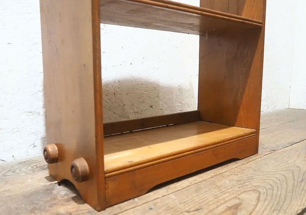 1303 ビンテージ　小振りな本棚　収納棚　ブックラック　ケース　古家具　レトロ