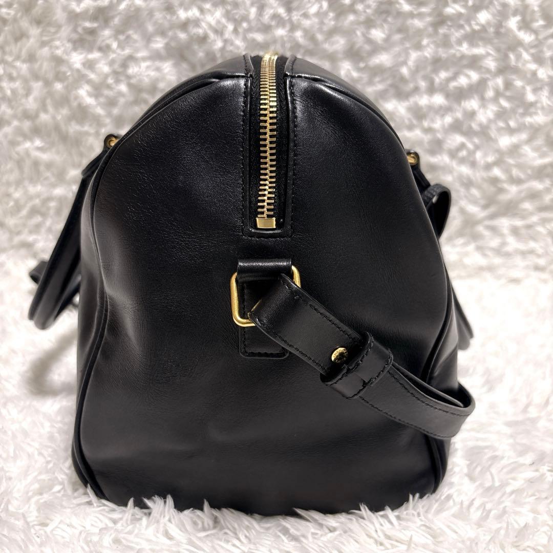 サンローラン クラシックダッフル6 2way ショルダーバッグ レザー ブラック