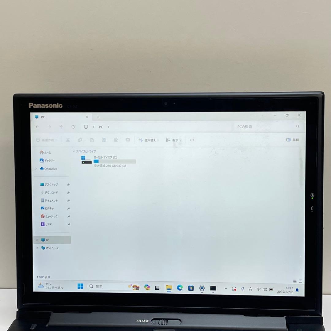 Windowsノート本体 #541 Panasonic CF-XZ6 i5-7300U 8GB 256GB