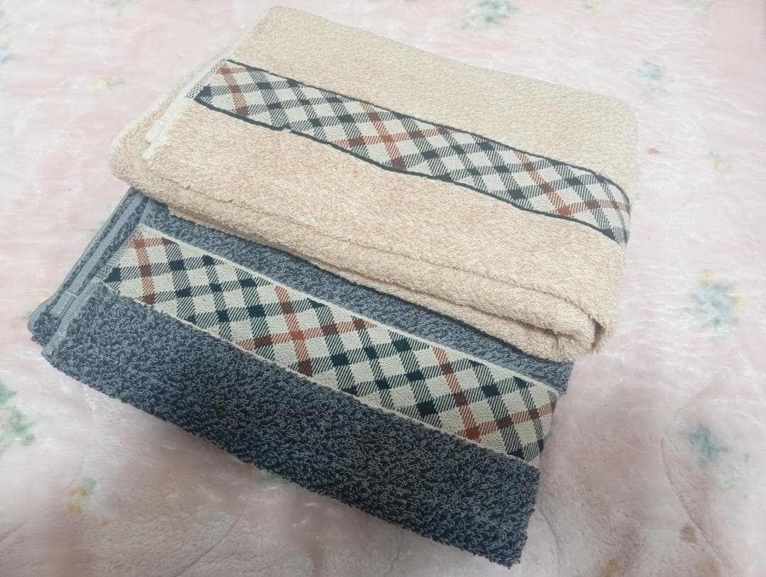 DAKS チェック柄 バスタオル 2枚セット