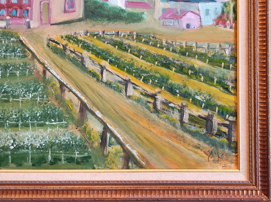 F30号 油絵 額縁 キッズスペース 農園カフェ 公募展 仮縁