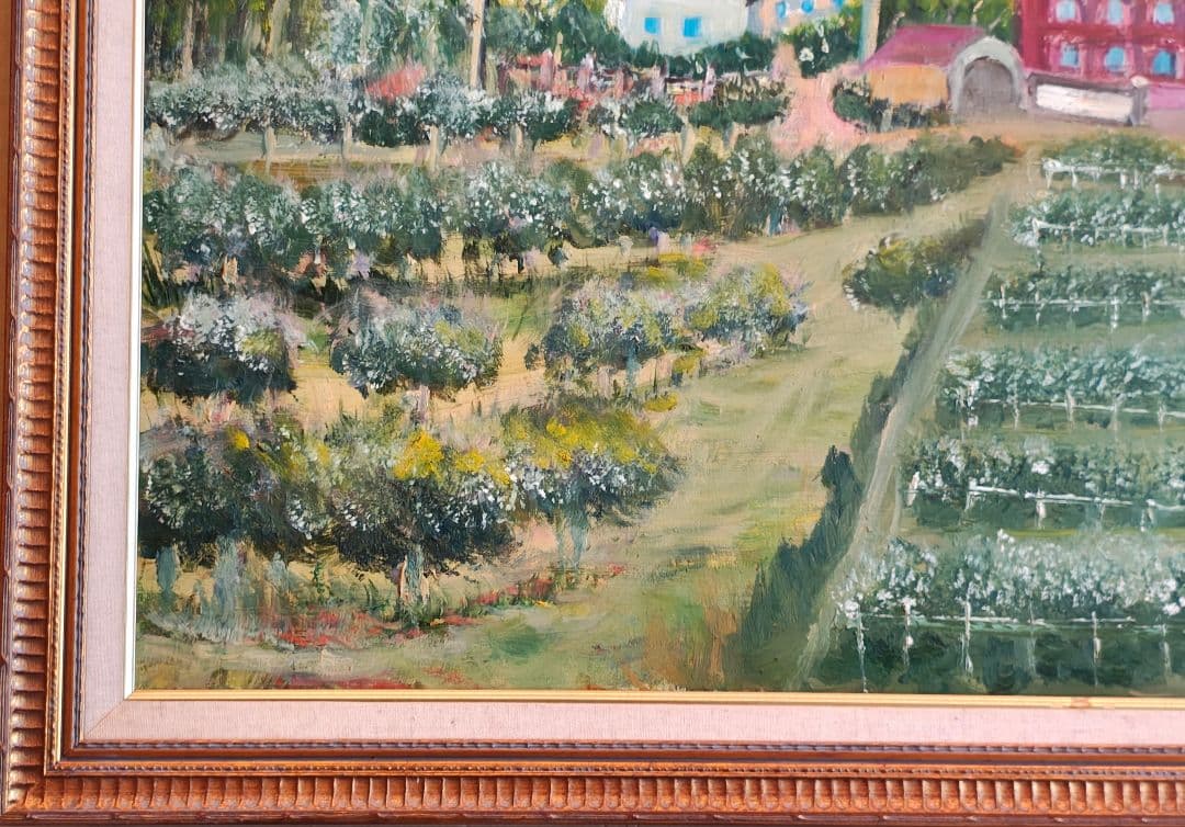 F30号 油絵 額縁 キッズスペース 農園カフェ 公募展 仮縁