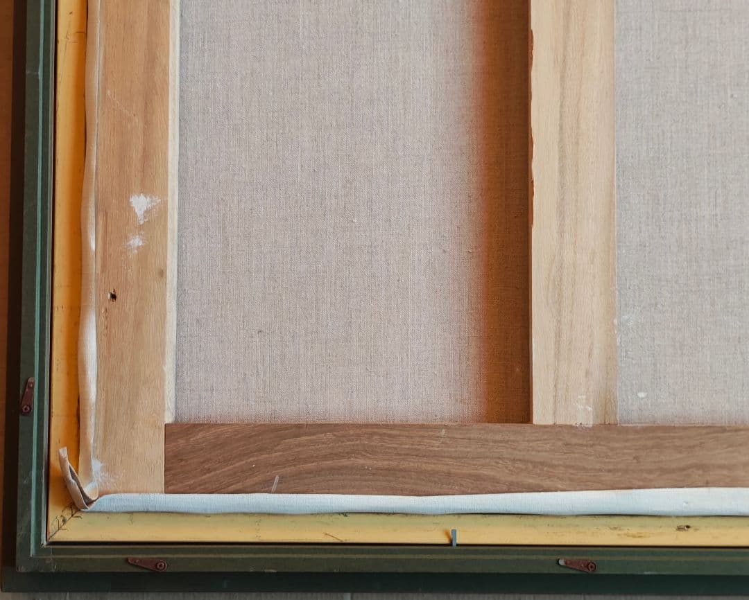 F30号 油絵 額縁 キッズスペース 農園カフェ 公募展 仮縁